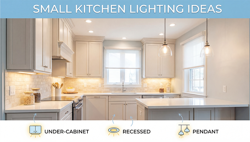 Lighting Ideas for a 10x10 Kitchen: Make it look Bigger