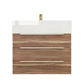 Blossom 24 In. Floating Single Sink Bathroom Vanity With Acrylic Sink Top & Aluminum Alloy Frame