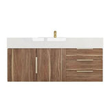 Blossom 48 In. Floating Single Sink Bathroom Vanity With Acrylic Sink Top, Drawers & Aluminum Alloy Frame