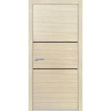 Modern Wood Interior Door with Hardware | Planum 0014 Natural Veneer | Single Panel Frame Trims | Bathroom Bedroom Sturdy Doors