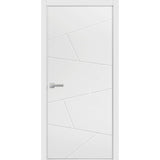 Modern Wood Interior Door with Hardware | Planum 0990 White Silk | Single Panel Frame Trims | Bathroom Bedroom Sturdy Doors