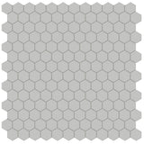 1 In Soho Loft Grey Hexagon Matte Glazed Porcelain Mosaic - BUILDMYPLACE