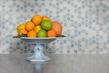 1" X 1" Hexagon Azula Polished Blue & White - Cool Marble Mosaic Tile (9.6SQ FT/CTN) - BUILDMYPLACE
