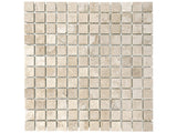 1 X 1 In Ivory Filled & Honed Travertine Mosaic - BUILDMYPLACE