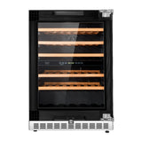 24 in. Dual Zone 52 Wine Bottles Wine Cooler in Panel Ready