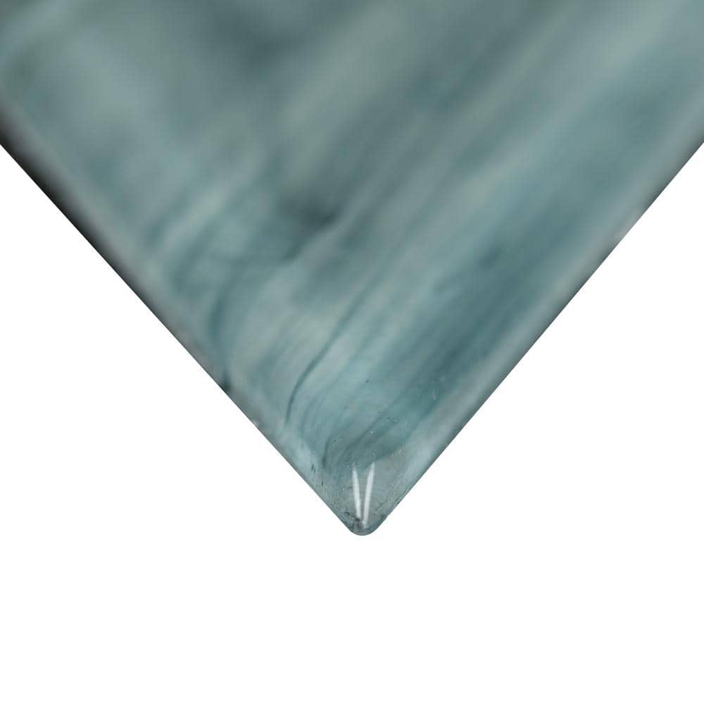 10" X 11" Midnight Blue Ombre' Chevron Glass Mosaic Tile (12.15SQ FT/CTN) - BUILDMYPLACE