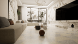 10 X 24 In Half Hexagon Station Ivory Matte Rectified Color Body Porcelain Trapezoid Floor & Wall Tile - BUILDMYPLACE