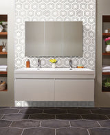 11" X 13" Georama Grigio Polished White Marble Hexagon Floor and Wall Mosaic Tile (9.9SQ FT/CTN) - BUILDMYPLACE
