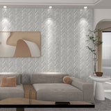 11 x 9 inch Glass mosaic Tile with Silver Pearl Color and Glossy Finish - BUILDMYPLACE
