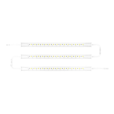 12" Hardwired Under Cabinet Lighting 3Pc Kit - 3x3.6W Linkable Light Bar - 330 Lumens - White - BUILDMYPLACE