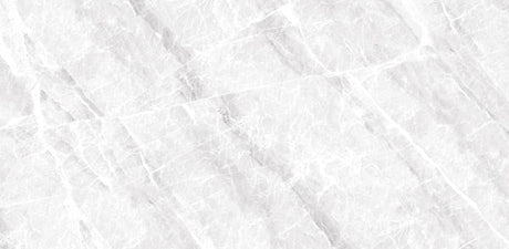 12 In. X 24 In. Nambia White Satin Matte - Porcelain - Wall & Floor Tile (15.50 Sqft/Case) - BUILDMYPLACE