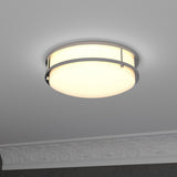 12" LED Flush Mount Ceiling Lights - 18W - Double Ring Design - 1050 Lm - Dimmable Flush Mount - BUILDMYPLACE