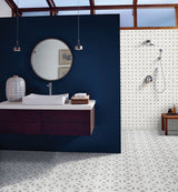 12" X 12" Bianco Dolomite Geometrica Polished White Marble Mosaic Tile (10SQ FT/CTN) - BUILDMYPLACE