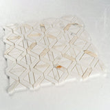 12 X 12 in. Calacatta Thassos White Polished Marble Mosaic Tile - BUILDMYPLACE