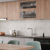 12 X 12 in. Carrara Thassos White Polished Cube Marble Mosaic Tile - BUILDMYPLACE