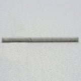 1/2 x 12 in. Carrara White Polished Marble Pencil Liner Trim Molding - BUILDMYPLACE