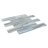 12 x 12 inch Mosaic Tile with Blue Color and Glossy Finish - BUILDMYPLACE