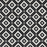 12" X 12" Rhombix Nero Polished Black Geometric Marble Square Wall and Floor Mosaic Tile (10SQ FT/CTN) - BUILDMYPLACE