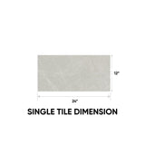 12 x 24 in. Torino Grigio Matte Pressed Glazed Porcelain Tile - BUILDMYPLACE