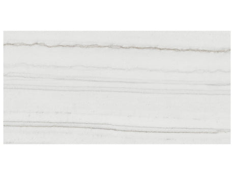12 x 24 in Majesto Bianco Stratura Polished Rectified Colorsync Porcelain Tile