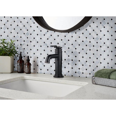13" X 13" Florita Pattern Polished Cool White Marble Mosaic Sheet (12.1SQ FT/CTN) - BUILDMYPLACE