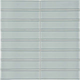 1.5 X 6 In Stacked Element Cloud Light Colors Glass Mosaic - BUILDMYPLACE