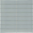 1.5 X 6 In Stacked Element Dark Colors Glass Mosaic - BUILDMYPLACE