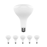15.5W LED Light Bulbs - BR40 - 5000K Dimmable - 1100 Lm - E26 Base - Daylight White - BUILDMYPLACE