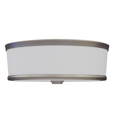 16 in. LED Flush Mount Ceiling Lights, 26W, 1142 Lumens, 5000K, 120 V, 90+ CRI, Dimmable, Brush Nickel Finish - LEDMyPlace
