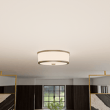 16 in. LED Flush Mount Ceiling Lights, 26W, 1142 Lumens, 5000K, 120 V, 90+ CRI, Dimmable, Brush Nickel Finish - LEDMyPlace