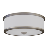 16 in. LED Flush Mount Ceiling Lights, 26W, 1142 Lumens, 5000K, 120 V, 90+ CRI, Dimmable, Brush Nickel Finish - LEDMyPlace