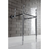 16" x 15" Edwardian Brass Console Sink Legs - BUILDMYPLACE