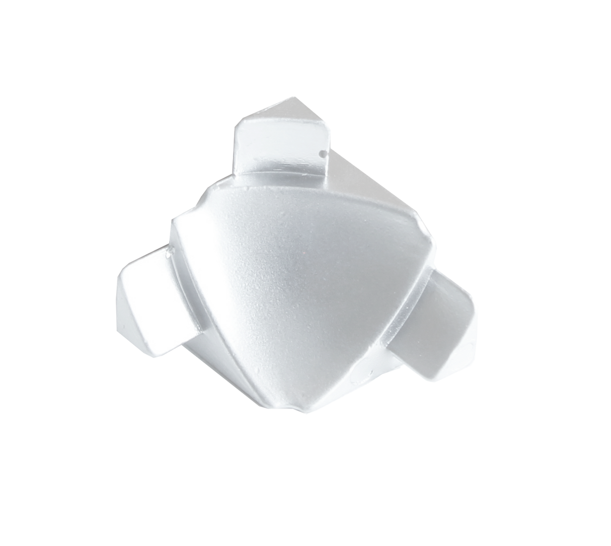 T-COVE Internal Corner 3 Connections Trim Aluminum Silver High-Gloss Anodized Tile Edge Trim 2pc. | TCA 1262-XI-3D/2