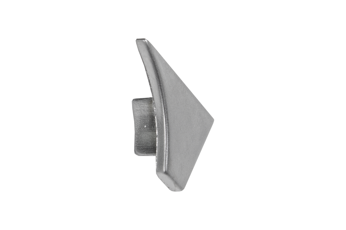 T-COVE Connection Trim Endcap Left Aluminum - Silver - High Gloss Anodized 2pc. Tile Edge Trim | TCA 1262-XKL/2