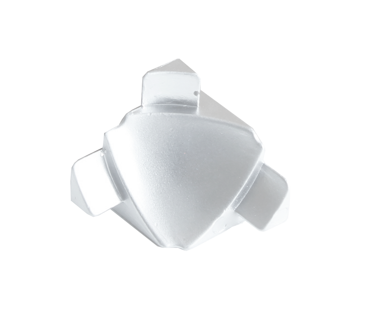 T-COVE Internal Corner 3 Connections Trim Aluminum Silver High-Gloss Anodized Tile Edge Trim 2pc. | TTCA 1662-XI-3D/2
