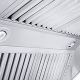 ZLINE 36" Professional Convertible Vent Wall Mount Range Hood in Stainless Steel (587-36)