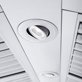 ZLINE 48" Professional Ducted Wall Mount Range Hood in Stainless Steel with Crown Molding (667CRN-48)