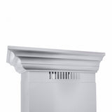 ZLINE 48" Professional Ducted Wall Mount Range Hood in Stainless Steel with Crown Molding (667CRN-48)