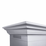 ZLINE 48" Professional Ducted Wall Mount Range Hood in Stainless Steel with Crown Molding (667CRN-48)