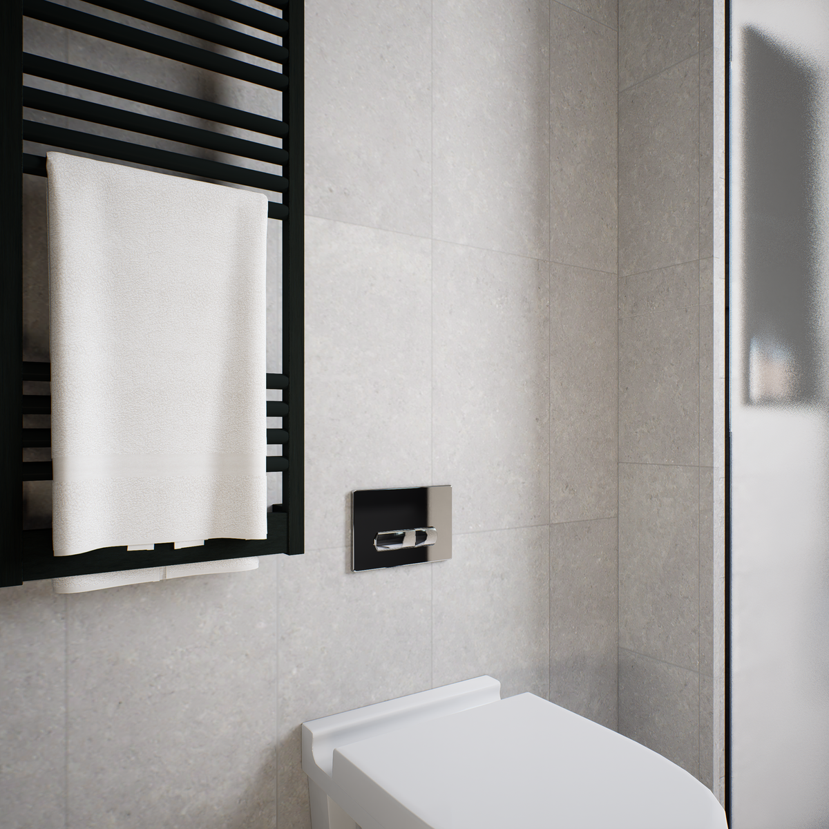 12 x 24 in Coliseo Graphite Matte Pressed Glazed Porcelain Tile
