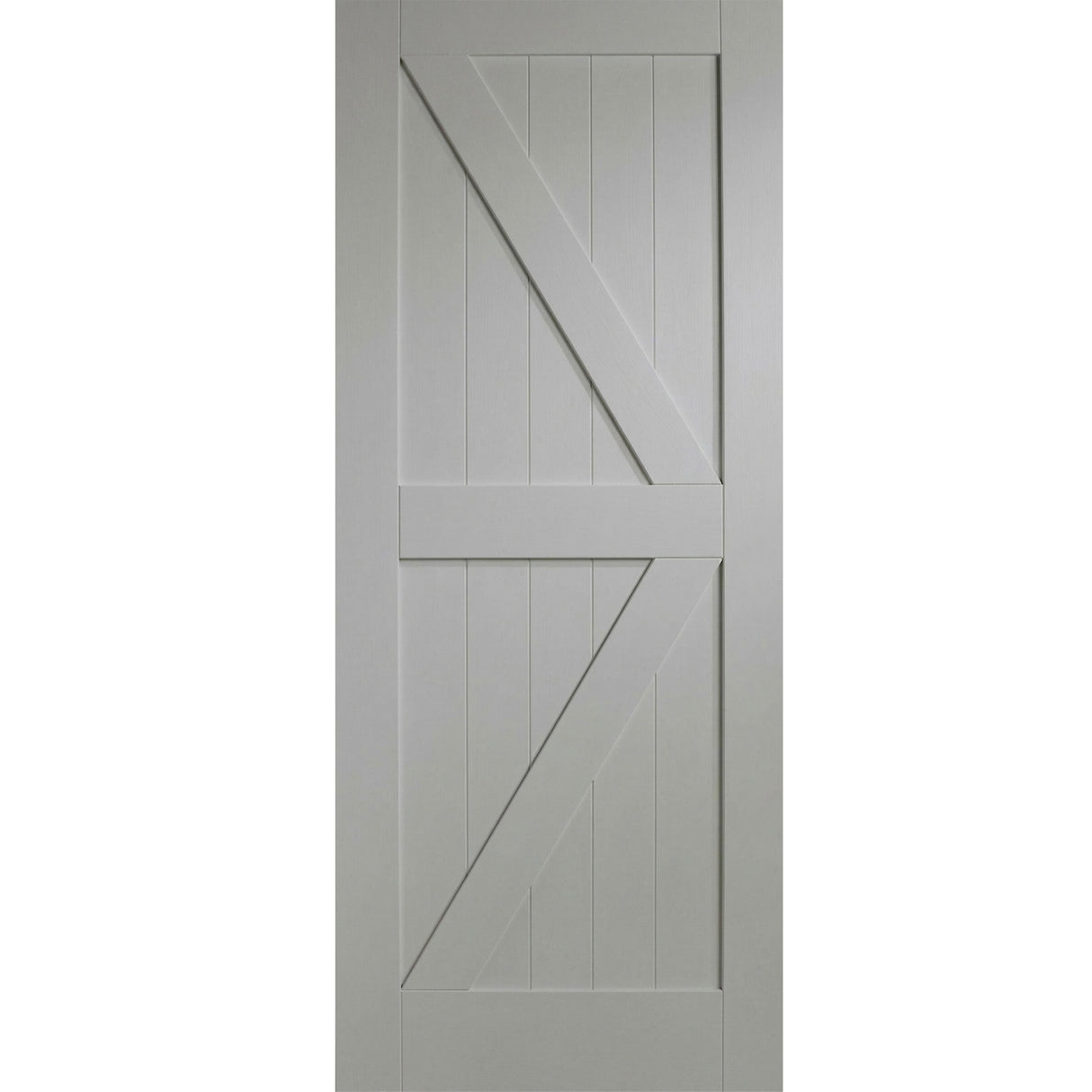 Ivanees Molded K - Type Barn Door 84 Inch Height
