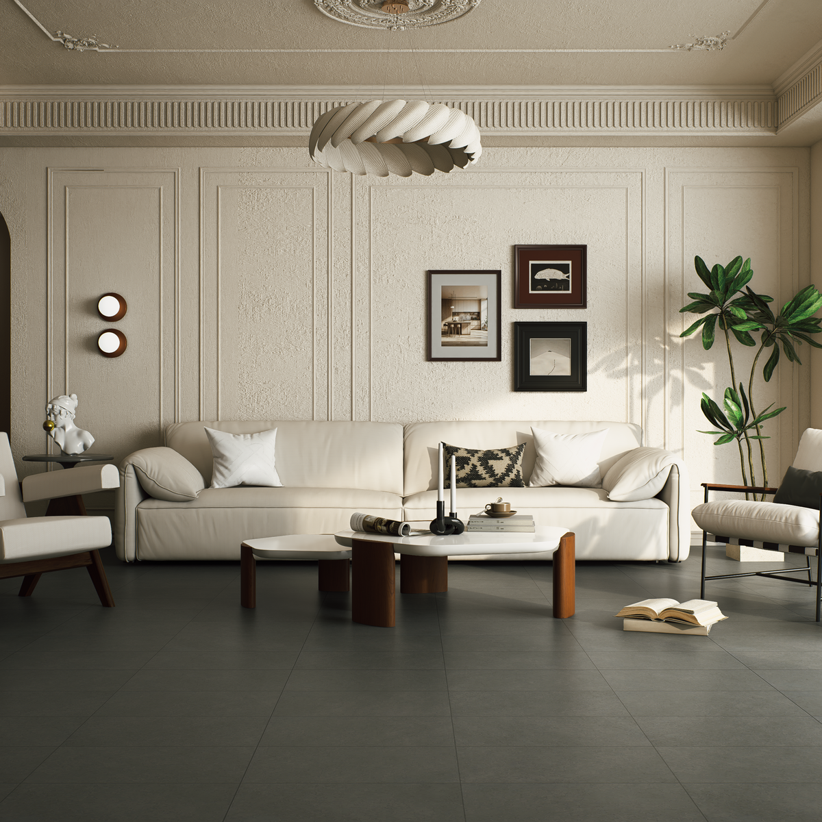 12 x 24 in Artifact Umber Matte Pressed Glazed Porcelain Tile