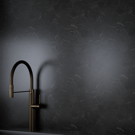 2 In Hexagon La Marca Nero Venato Honed Glazed Porcelain Mosaic - BUILDMYPLACE