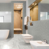 2 In Hexagon Mjork Clay Matte Color Body Porcelain Mosaic - BUILDMYPLACE