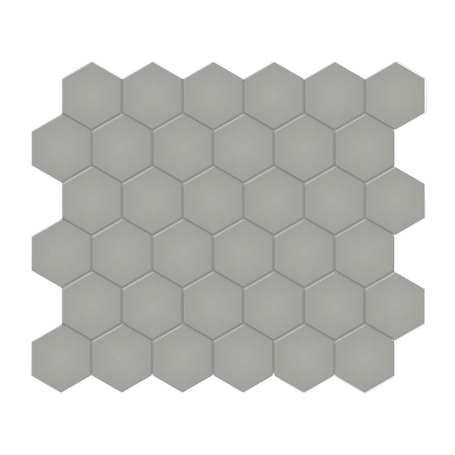 2 In Hexagon Soho Cement Chic Matte Glazed Porcelain Mosaic - BUILDMYPLACE