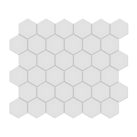 2 In Hexagon Soho Gallery Grey Matte Glazed Porcelain Mosaic - BUILDMYPLACE