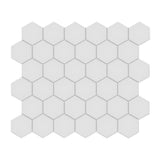 2 In Hexagon Soho Gallery Grey Matte Unglazed Porcelain Mosaic - BUILDMYPLACE