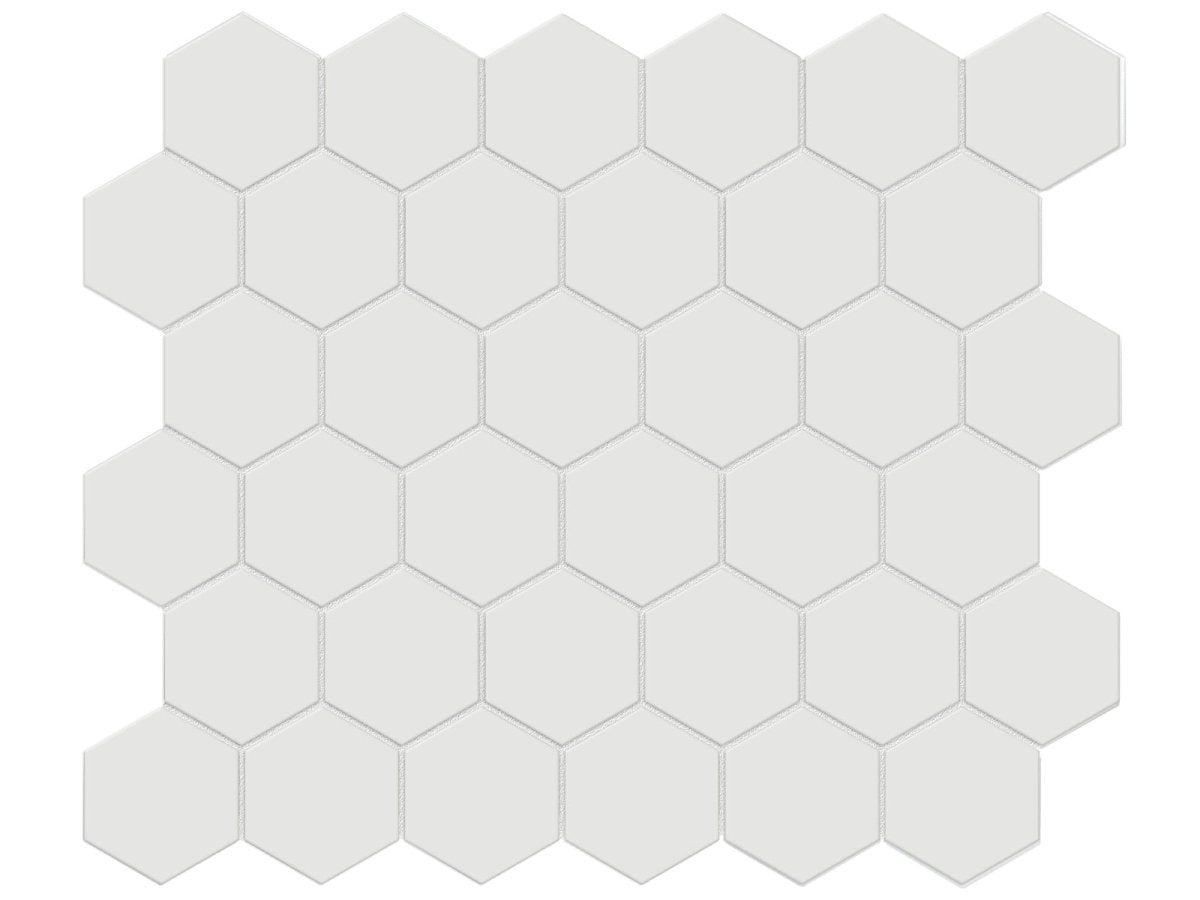 2 In Hexagon Soho Vintage Grey Matte Unglazed Porcelain Mosaic - BUILDMYPLACE