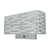 2 - Light, 14"W Bedside Headboard Light, Rectangular Shape, Material: Metal + Acrylic, Twinkle Glossy Finish, 110V, ETL, w/ on/off Rocker Switch, Wall Mounted Light - LEDMyPlace