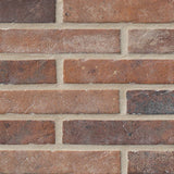 2" X 10" Brickstone Capella Red Glazed Matte Porcelain Tile (5.15SQ FT/CTN) - BUILDMYPLACE
